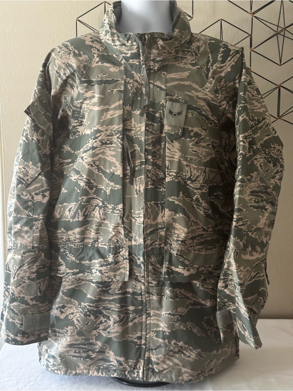 US AIR FORCE Tiger Stripe Camo APECS Parka - Waterproof - Convertible Hood